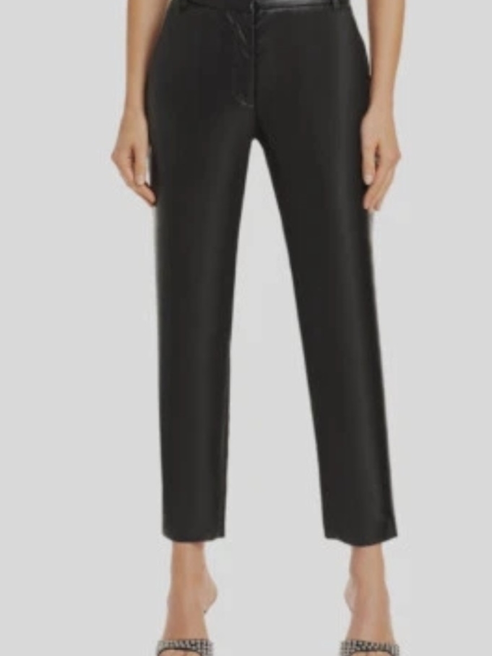 Velvet by Graham & Spencer Women's Black Faux-Leather Pants Size 2